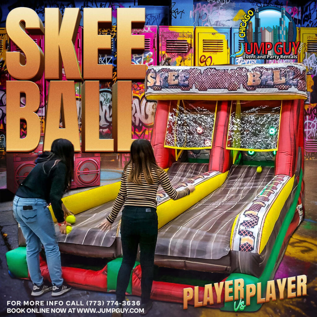 Battle Light Skee Ball game rental by Jump Guy Party Rentals